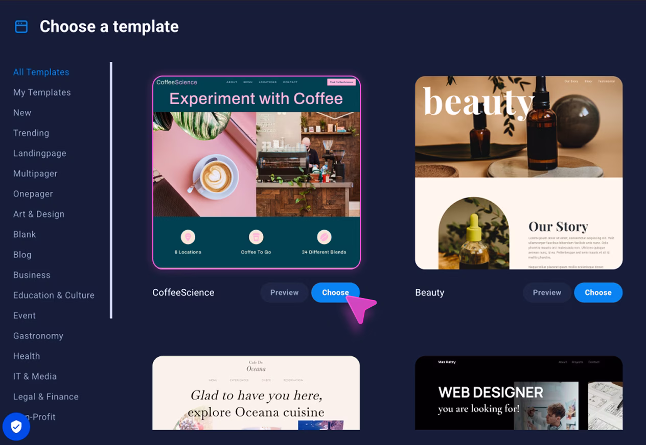 Websites of Any Scale
